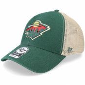 47 Brand - NHL Grön trucker Keps - Minnesota Wild NHL Flagship Wash Mvp Dark Green Trucker @ Hatstore