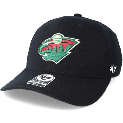 47 Brand - NHL Svart flexfit Keps - Minnesota Wild Contender Black Flexfit @ Hatstore