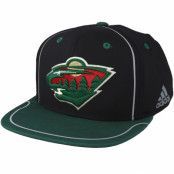 Adidas - NHL Svart snapback Keps - Minnesota Wild Bravo Black/Green Snapback @ Hatstore