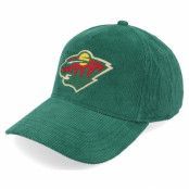 American Needle - NHL Grön adjustable Keps - Minnesota Wild Corduroy Valin Dark Green A-frame Adjustable @ Hatstore