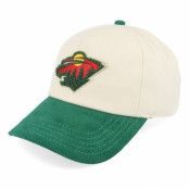 American Needle - NHL Vit adjustable Keps - Minnesota Wild Wild Burnett Cream/Dark Green A-frame Adjustable @ Hatstore