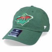 Fanatics - NHL Grön unconstructed Keps - Minnesota Wild Primary Logo Core Kelly Green Dad Cap @ Hatstore