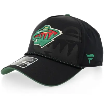 Fanatics - NHL Svart adjustable Keps - Minnesota Wild Draft 1 Black/Dark Green Adjustable @ Hatstore