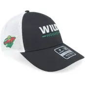 Fanatics - NHL Svart trucker Keps - Minnesota Wild Authentic Pro Rink Black/White Trucker @ Hatstore