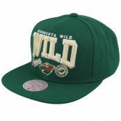 Mitchell&Ness - NBA Grön snapback Keps - Minnesota Wild Champ Stack Green Snapback @ Hatstore