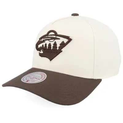 Mitchell&Ness - NHL Beige adjustable Keps - Minnesota Wild Fashion 2t Pro Cream/Brown A-Frame Adjustable @ Hatstore