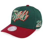 Mitchell&Ness - NHL Grön adjustable Keps - Hatstore Exclusive x Minnesota Wild Pro Crown Green/Maroon A-frame Adjustable @ Hatstore