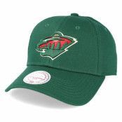 Mitchell&Ness - NHL Grön adjustable Keps - Minnesota Wild Team Logo Cotton Low Pro Green Adjustable @ Hatstore