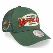 Mitchell&Ness - NHL Grön trucker Keps - Minnesota Wild Team Seal Green Trucker @ Hatstore