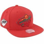 Mitchell&Ness - NHL Röd snapback Keps - Minnesota Wild Alternate Flip Red Snapback @ Hatstore