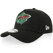 New Era - NHL Svart adjustable Keps - Kids Hatstore Exclusive x Minnesota Wild 9FORTY Black A-frame Adjustable @ Hatstore