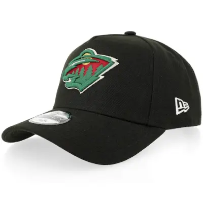 New Era - NHL Svart adjustable Keps - Kids Hatstore Exclusive x Minnesota Wild 9FORTY Black A-frame Adjustable @ Hatstore