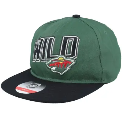 Outerstuff - NHL Grön snapback Keps - Kids Minnesota Wild NHL Green/Black Snapback @ Hatstore