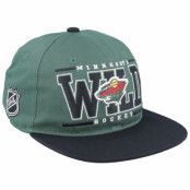 Outerstuff - NHL Grön snapback Keps - Kids Minnesota Wild Wild Logo Flatbrim Cap Fir/Black Snapback @ Hatstore