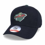 Outerstuff - NHL Svart adjustable Keps - Kids Minnesota Wild Precurved Black/Fir Adjustable @ Hatstore