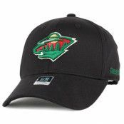 Reebok - NHL Svart flexfit Keps - Minnesota Wild BL Black Flexfit @ Hatstore