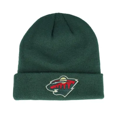Outerstuff - NHL Grön cuff Beanie - Kids Minnesota Wild Knit Beanie- Fir Cuff @ Hatstore