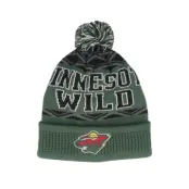 Outerstuff - NHL Grön pom Beanie - Kids Minnesota Wild NHL Beanie Dark Green Pom @ Hatstore