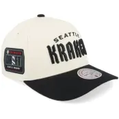 Mitchell&Ness - NHL Beige adjustable Keps - Hatstore Exclusive x Seattle Kraken Pro Crown Sand/Black A-frame Adjustable @ Hatstore