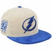 Mitchell&Ness - NHL Beige fitted Keps - Tampa Bay Lightning Team Cord Off White/Blue Fitted @ Hatstore