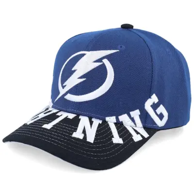 Mitchell&Ness - NHL Blå adjustable Keps - Tampa Bay Lightning Underarch Pro Navy/Black Adjustable @ Hatstore