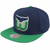 Mitchell&Ness - NHL Blå snapback Keps - Hartford Whalers Team 2 Tone 2.0 Blue/Green Snapback @ Hatstore