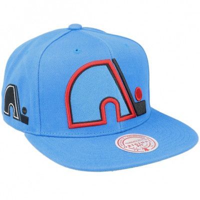 Mitchell&Ness - NHL Blå snapback Keps - Quebec Nordiques Alternate Flip Blue Snapback @ Hatstore