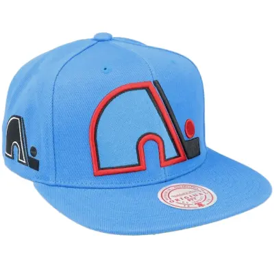 Mitchell&Ness - NHL Blå snapback Keps - Quebec Nordiques Alternate Flip Blue Snapback @ Hatstore