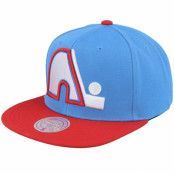 Mitchell&Ness - NHL Blå snapback Keps - Quebec Nordiques Team 2 Tone 2.0 Royal/Red Snapback @ Hatstore