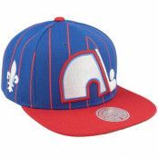 Mitchell&Ness - NHL Blå snapback Keps - Quebec Nordiques Team Pin Blue Snapback @ Hatstore