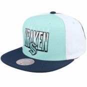 Mitchell&Ness - NHL Blå snapback Keps - Seattle Kraken Billboard 2 Blue/Teal Snapback @ Hatstore