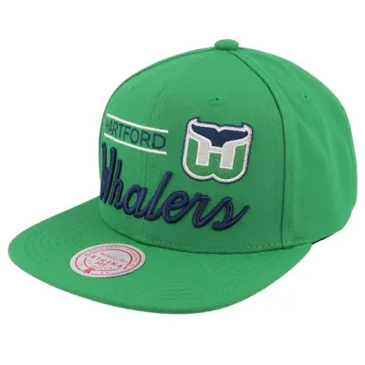 Mitchell&Ness - NHL Grön snapback Keps - Hartford Whalers Retro Lock Up Green Snapback @ Hatstore