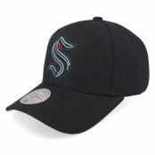 Mitchell&Ness - NHL Svart adjustable Keps - Seattle Kraken Neon Logo Pro Black Adjustable @ Hatstore