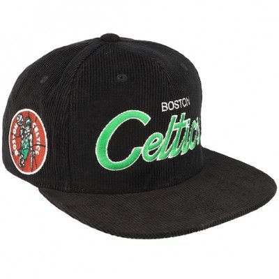 Mitchell&Ness - NHL Svart snapback Keps - Boston Celtics Cord Script Black Snapback @ Hatstore