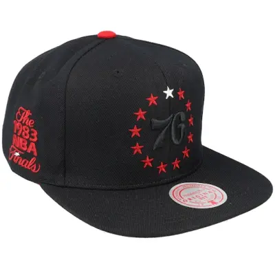 Mitchell&Ness - NHL Svart snapback Keps - Philadelphia 76ers Born And Bred Black Snapback @ Hatstore
