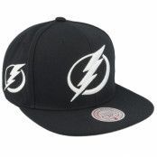 Mitchell&Ness - NHL Svart snapback Keps - Tampa Bay Lightning Evergreen Black White Cap Black Snapback @ Hatstore