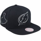 Mitchell&Ness - NHL Svart snapback Keps - Tampa Bay Lightning Tc Bottoms Black Snapback @ Hatstore