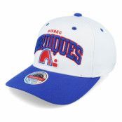 Mitchell&Ness - NHL Vit adjustable Keps - Hatstore Exclusive x Quebec Nordiques Team Arch 2 Tone Cream/Blue Adjustable @ Hatstore