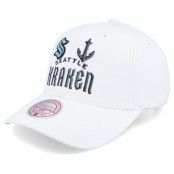 Mitchell&Ness - NHL Vit adjustable Keps - Seattle Kraken All In Pro White Adjustable @ Hatstore