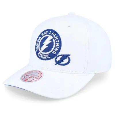 Mitchell&Ness - NHL Vit adjustable Keps - Tampa Bay Lightning All In Pro White Adjustable @ Hatstore