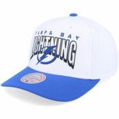 Mitchell&Ness - NHL Vit adjustable Keps - Tampa Bay Lightning Boom Text Pro White Adjustable @ Hatstore