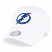 Mitchell&Ness - NHL Vit adjustable Keps - Tampa Bay Lightning Team Logo Cotton Low Pro White Adjustable @ Hatstore