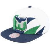 Mitchell&Ness - NHL Vit snapback Keps - Hartford Whalers Vintage Sharktooth White Snapback @ Hatstore