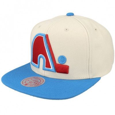 Mitchell&Ness - NHL Vit snapback Keps - Quebec Nordiques Vintage Off White/Blue Snapback @ Hatstore