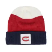 Fanatics - NHL Blå cuff Beanie - Montreal Canadiens Showboat Navy/Cardinal/White Cuff @ Hatstore