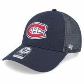 47 Brand - NHL Blå trucker Keps - Montreal Canadiens Branson Mvp Navy/Red Trucker @ Hatstore