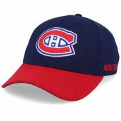 Adidas - NHL Blå flexfit Keps - Montreal Canadiens Coach Navy/Red Flexfit @ Hatstore