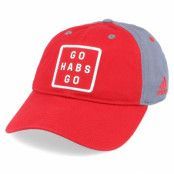 Adidas - NHL Röd unconstructed Keps - Montreal Canadiens Cotton Slouch Red/Grey Adjustable @ Hatstore