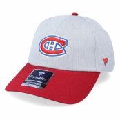 Fanatics - NHL Grå unconstructed Keps - Montreal Canadiens Grey Marl Unstructured Sports Grey/Maroon Dad Cap @ Hatstore