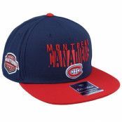 Fanatics - NHL Röd snapback Keps -"Montreal Canadiens Navy/Bright Cardinal Snapback"@ Hatstore